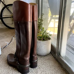 FRYE Lindsay Spur Boot Dark Brown Multi Smooth Full Grain NWT 6.5 thumbnail 5