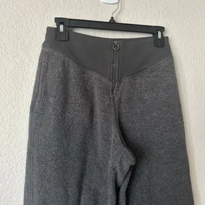 Aerie Sherpa Fleece Corset Jogger Dark Gray Size Small thumbnail 4