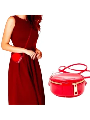 Marc Jacob's Snapshot Mini Round Red Crossbody Bag NWT thumbnail 2