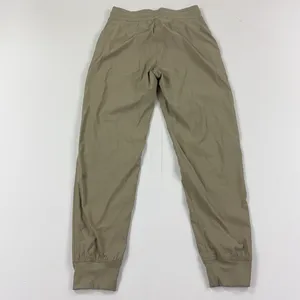 CRZ YOGA Women's Small 4/6 Khaki Striped Ruched Pocket Joggers 28" RS34 thumbnail 2