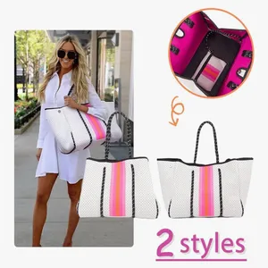 Neoprene Lemonbella Tote Bag White thumbnail 3