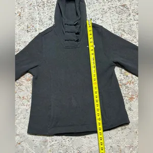The North Face Womens Jacket Crescent Fleece Hooded Pull Over size XL gray thumbnail 6