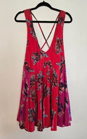 Free PeopleThought It Was A Dream Printed Mini Dress thumbnail 4