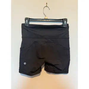 Lululemon Fast and Free High-Rise Short 6 Nulux Black Running Shorts Size 6 thumbnail 2