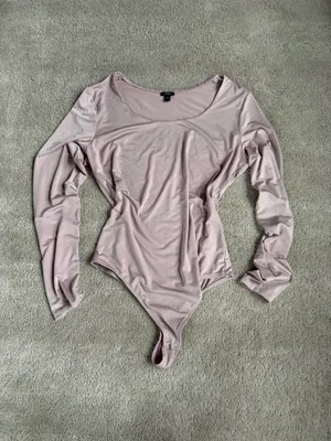 Express Body Contour Long Sleeve Bodysuit – Size Large thumbnail 2