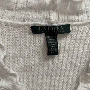 Lauren Ralph Lauren OS Linen Cotton White Cardigan Shrug Green Label thumbnail 3