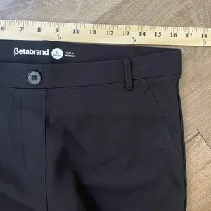 Betabrand Classic Dress Pants Yoga Pants Bootcut Black ~ Women’s Size L Petite thumbnail 14