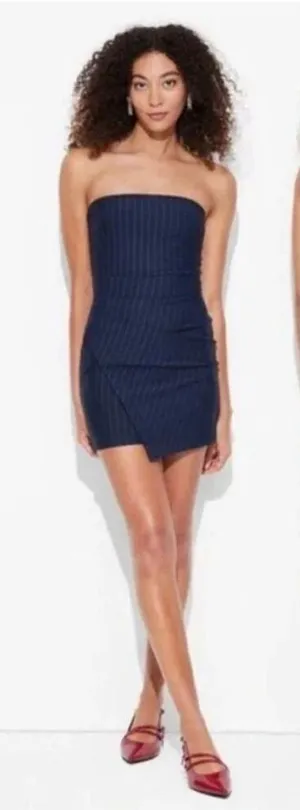 Wild Fable Striped Strapless Bodycon Suit Dress Size Large thumbnail 1