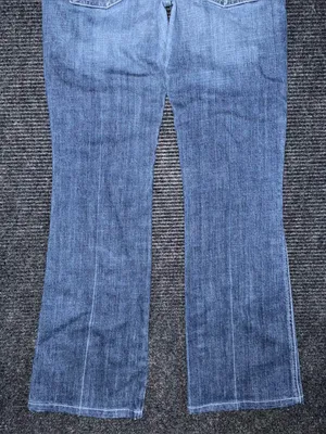 RARE 7 For All Mankind A Pocket Low Rise Bootcut Jeans Sz 28 x 30.5 USA Made VTG thumbnail 6