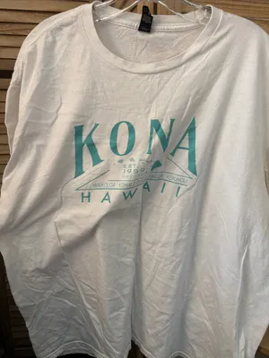 KONA Hawaii White Graphic Tee 2Xl thumbnail 1