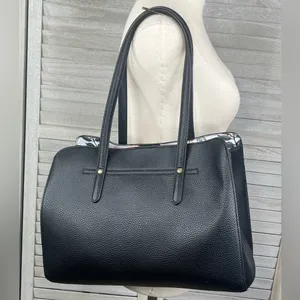 NANETTE LEPORE Arabelle Black Satchel Shoulder Bag thumbnail 4