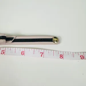 Ferragamo Pink Black Leather Vara Wrap Bracelet Bow Logo Snap 7in Made In Italy thumbnail 9