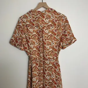 Sezane Adele Button Front Midi Dress in Paisley Riviera Womens New Size 42 thumbnail 8