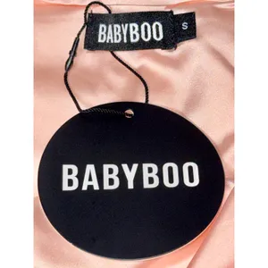 NWT Babyboo Abbey Blush Pink Bow Corset Fit & Flare Strapless Mini Dress Size S thumbnail 11