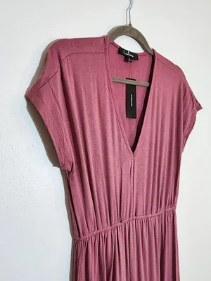 Lulus Pink Short Sleeve Boho Maxi Dress Size Small NWT Casual Wedding Guest thumbnail 5