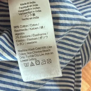 JCrew Cotton Stretch Slim Fit Poplin Shirt Womens 22 Button Up Blue Stripe AW239 thumbnail 8