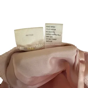 Frederick’s of‎ Hollywood Mini Satin Dress Baby Pink Hearts Print Vintage Small thumbnail 16