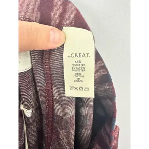 The Great Pajama Pants Womens 1 Burgundy Plaid Plush Fleece Sleepwear Lounge NEW thumbnail 8