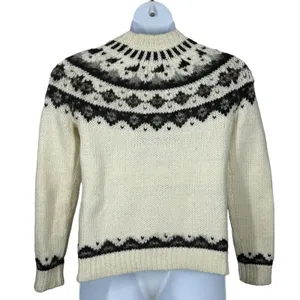 LOFT Ann Taylor Jeweled Wool Alpaca Mohair Mock Neck Sweater Medium thumbnail 7