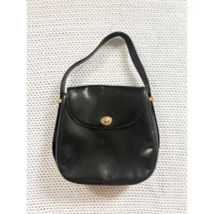HOBO Smooth Glossy Leather Saddle Front Flap Adjustable Shoulder Strap Bag thumbnail 4