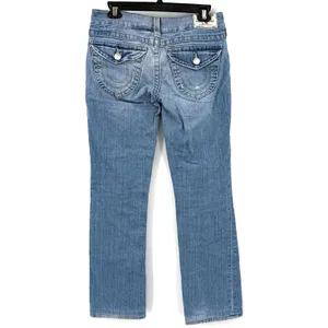 True Religion Size 29 Billy Style Bootcut Blue‎ Jeans Denim Pants Button Pockets thumbnail 2