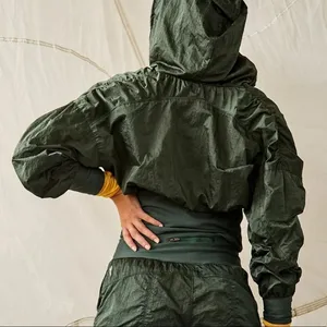 NWT Free People‎ Start Me Up Jacket Green Large thumbnail 3