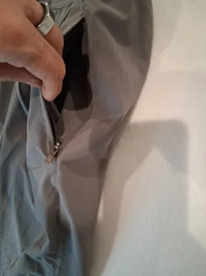 Nike Running Division Gray Athletic Pants Reflective Swoosh Women Size S Pockets thumbnail 4