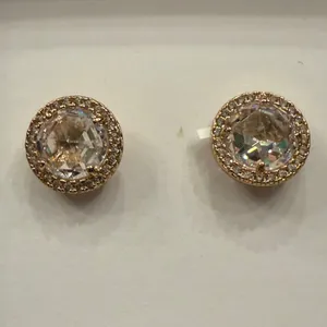 Kate Spade Bright Ideas Gold/CZ Stud Earrings New in Box thumbnail 2