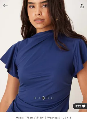 ASOS Dress Maxi Blue thumbnail 3