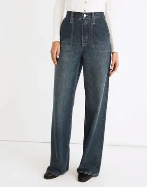 Madewell Superwide-Leg Jeans in Elinwood Wash thumbnail 11