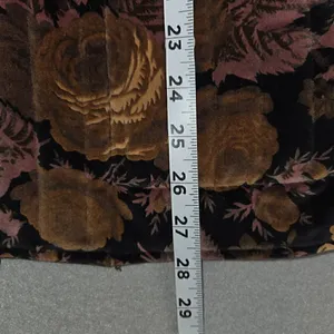 Sun N Sand Womens Small Quilted Jacket Floral Brown Black Fall Colors thumbnail 6
