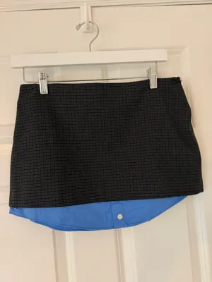 Zara poplin shirt and mini skirt set thumbnail 5