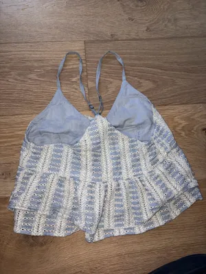 hollister social tourist blue tie tank small thumbnail 2