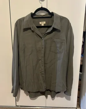 Style & Co Gray Button-Up Shirt thumbnail 1