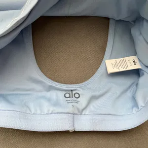 Alo Yoga Airbrush Heart Throb Bra White/Seashell Blue/White S thumbnail 3