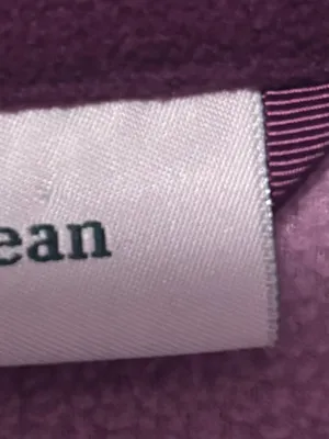 L.L.Bean Mauve-Taupe Fleece Jacket with Dark Trim thumbnail 3
