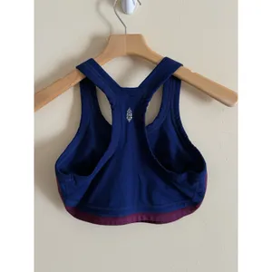 Free People Movement‎ Women’s Navy Racerback Cross Design Sports Bra Size S thumbnail 3
