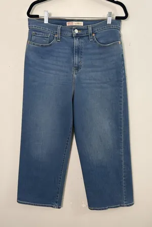 Signature by Levi Strauss Heritage High Rise Loose Crop Jeans Women’s Size 8 W29 thumbnail 1