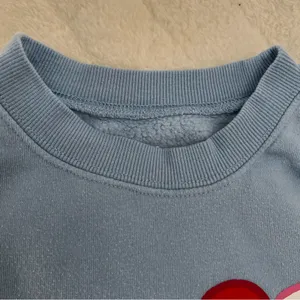 Hello Kitty Light Blue Crew Neck Sweatshirt w/ Red Heart size xxs Sanrio thumbnail 6