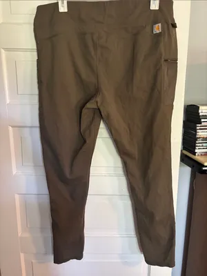 Women's Carhartt Olive Pocket Leggings - Comfortable Everyday Pants thumbnail 2