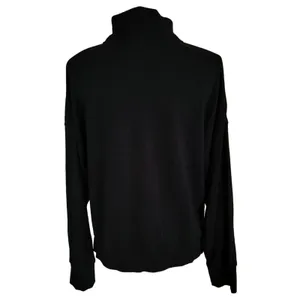 ABLE Size L Half Zip Pullover Sweatshirt Black Minimalist Capsule Size L thumbnail 2