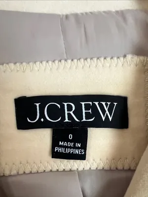 J.Crew cropped Double-Breasted Blazer in Stretch Velvet Size‎ 0 - 2 thumbnail 7