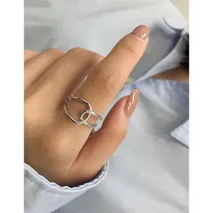 Boutique NEW Unisex Handmade‎ 925 Sterling Silver Knot Band Ring, Adjustable thumbnail 13