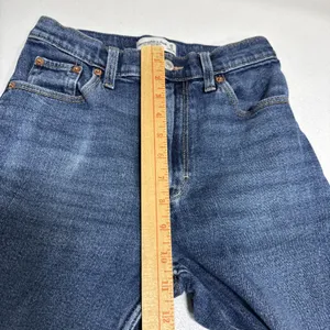 Abercrombie & Fitch The 90S Straight Jeans Ultra High Rise 25/0R Blue Denim thumbnail 10