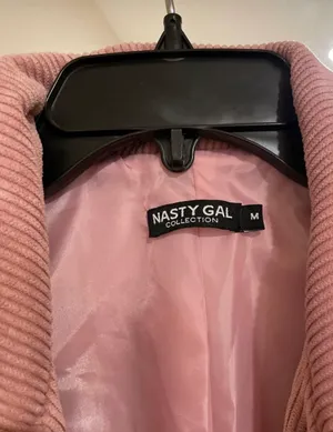 Nasty Gal Pink Corduroy Jacket thumbnail 4