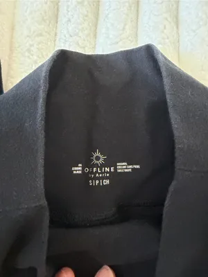 aerie Black High-Rise OG Leggings thumbnail 3