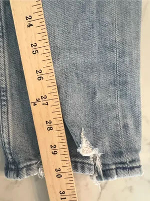 MOTHER Superior High Waisted Rider Skimp Jeans Blue Straight Size 25 thumbnail 7