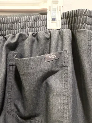 FIGS Yola Elastic Waistband Skinny Scrub Pants Graphite Grey PO 1290 thumbnail 8