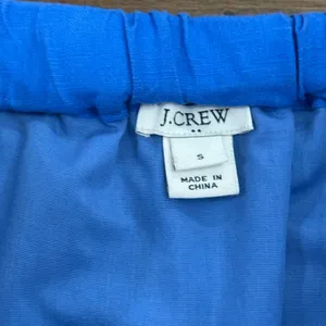 J Crew Blue‎ Linen Skirt Women's Small Pull On Tassel Trim small thumbnail 2