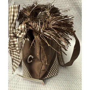 Abetta Accessories Western Fringe Tote Brown Gingham Cowboy Boot Floral‎ NWT Bag thumbnail 8